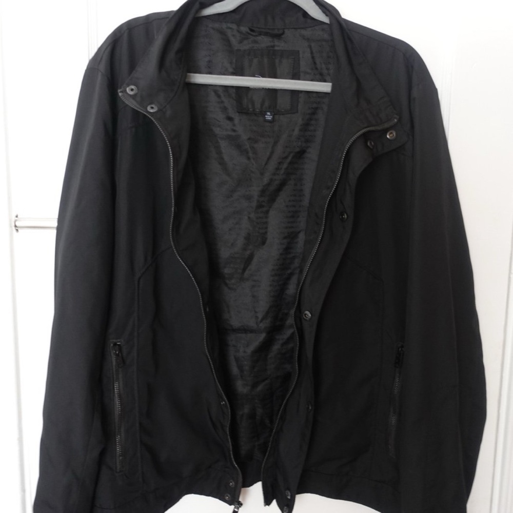 Marc Anthony Black Windbreaker Jacket